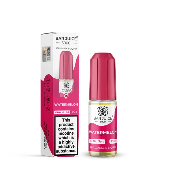 Watermelon Bar Juice 5000 Nic Salts e Liquid 10ml – TPD
