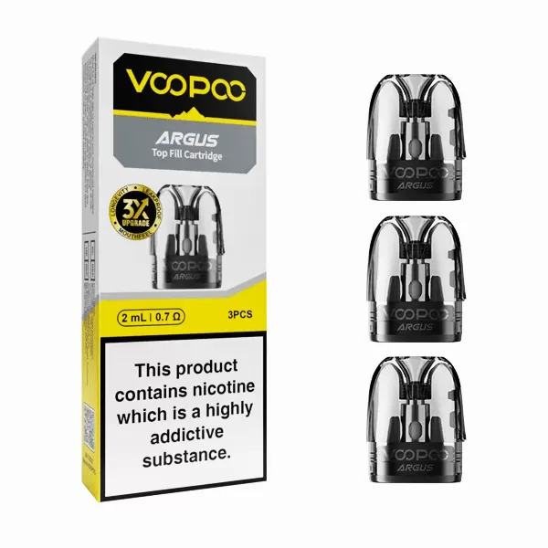 VooPoo Argus Top Fill Replacement Pods – 3ml XL – 3 pcs