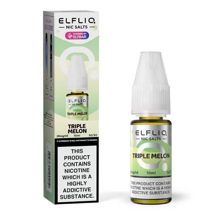 Triple Melon ELFLIQ Nic Salts e Liquid 10ml – TPD