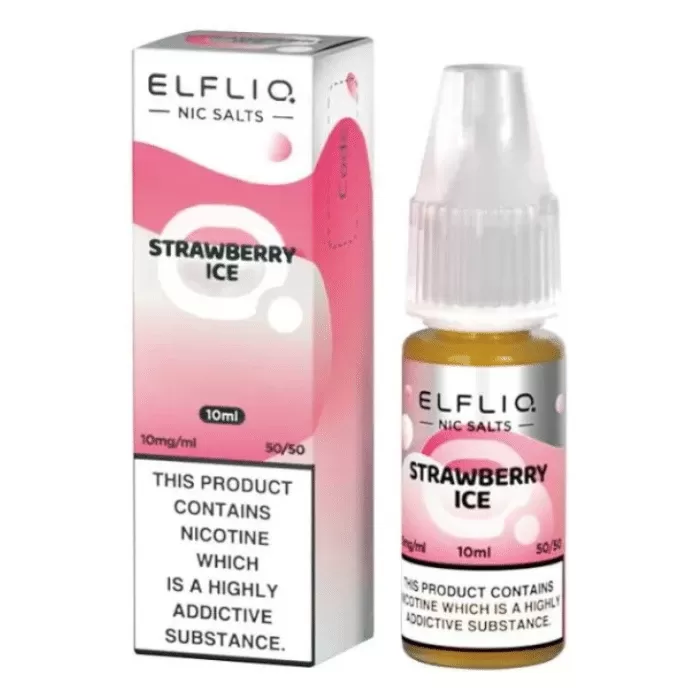 Strawberry Ice ELFLIQ Nic Salts e Liquid 10ml – TPD
