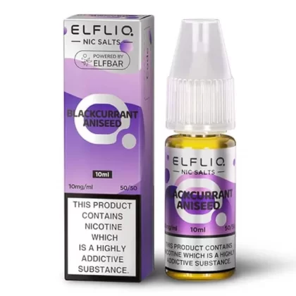 Blackcurrant Aniseed ELFLIQ Nic Salts e Liquid 10ml – TPD