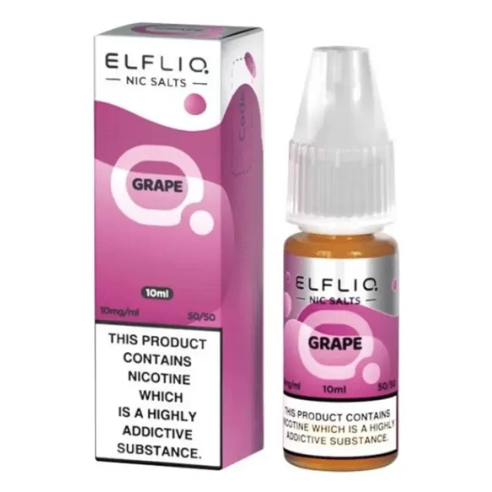 Grape ELFLIQ Nic Salts e Liquid 10ml – TPD