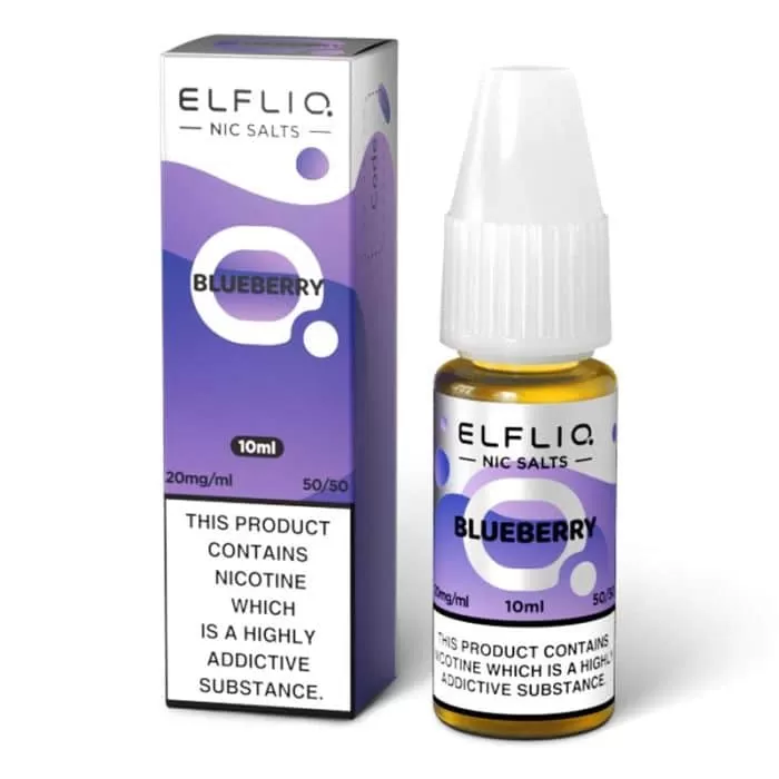 Blueberry ELFLIQ Nic Salts e Liquid 10ml – TPD