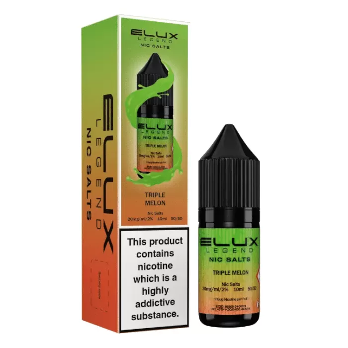 Triple Melon Elux Nic Salts e Liquid 10ml – TPD