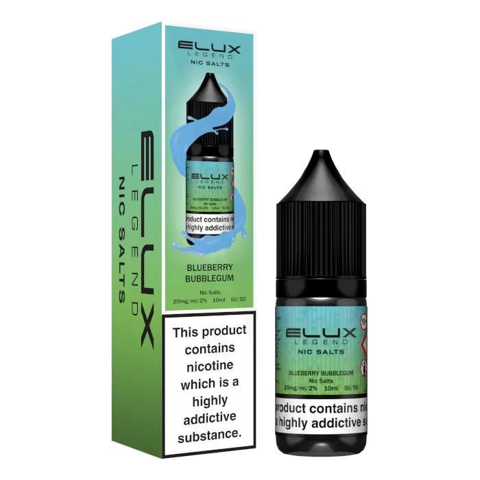 Blueberry Bubblegum Elux Nic Salts e Liquid 10ml – TPD
