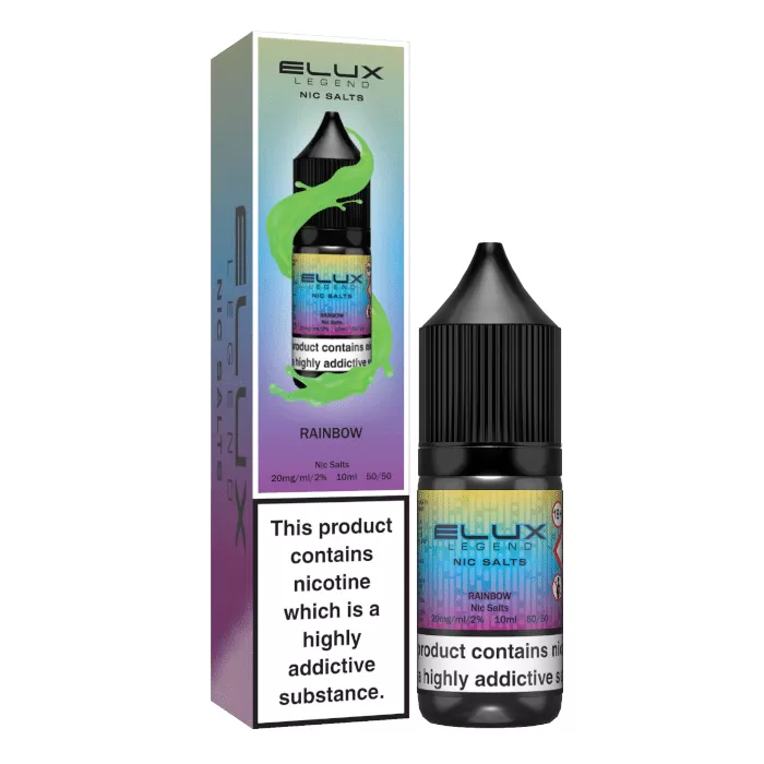Rainbow Elux Nic Salts e Liquid 10ml – TPD