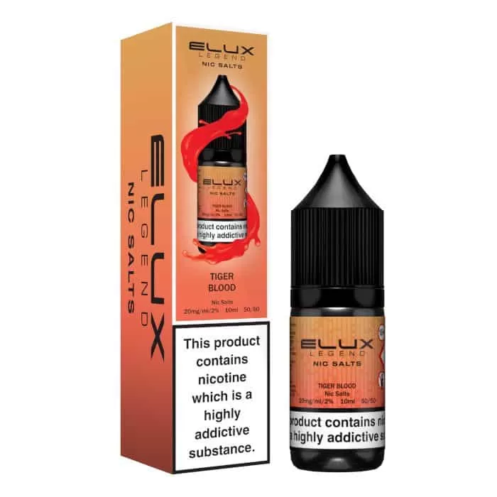 Tiger Blood Elux Nic Salts e Liquid 10ml – TPD