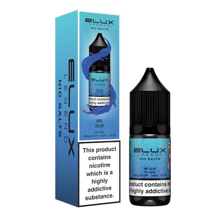 Mr Blue Elux Nic Salts e Liquid 10ml – TPD