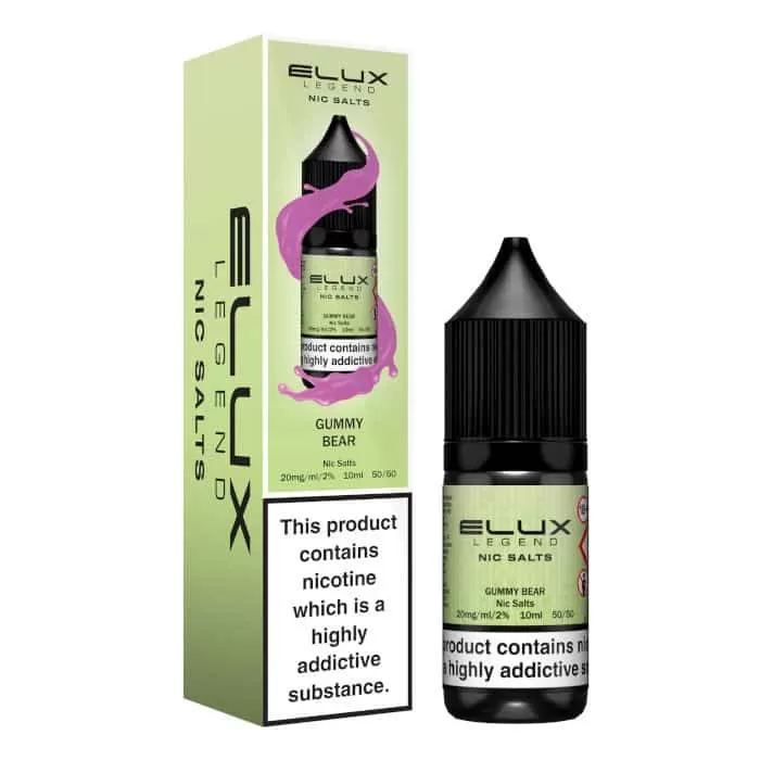 Gummy Bear Elux Nic Salts e Liquid 10ml – TPD