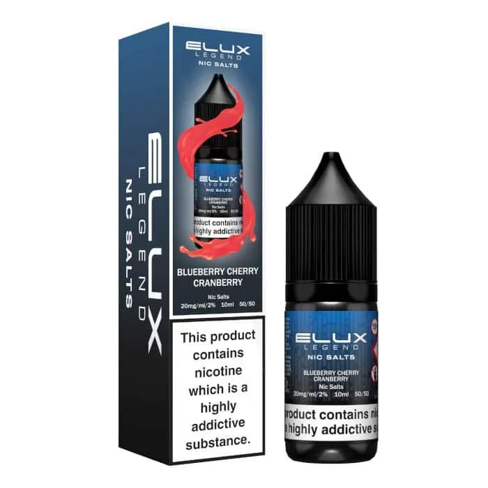 Blueberry Cherry Cranberry Elux Nic Salts e Liquid 10ml – TPD