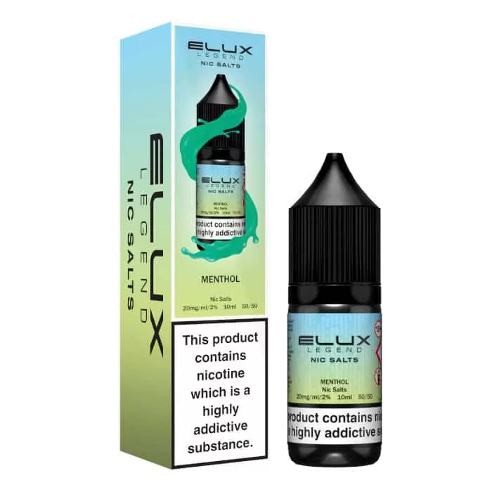 Menthol Elux Nic Salts e Liquid 10ml – TPD