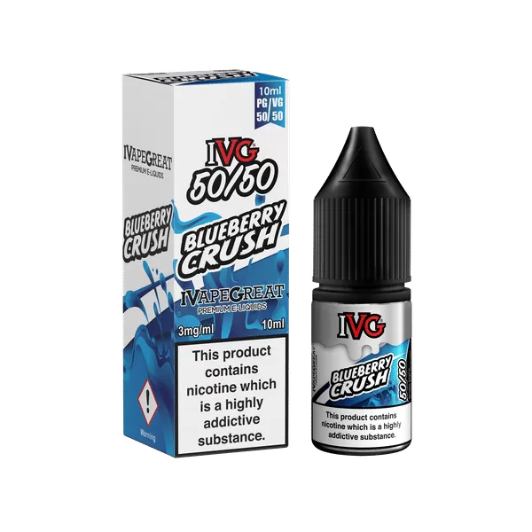 Blueberry Crush IVG 50/50 e Liquid 10ml – TPD