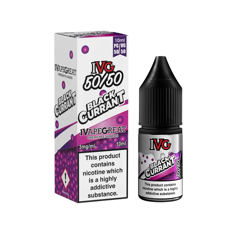 Blackcurrant IVG 50/50 e Liquid 10ml – TPD