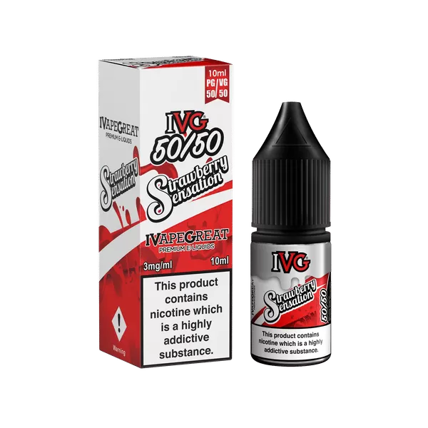 Strawberry Sensation IVG 50/50 e Liquid 10ml – TPD