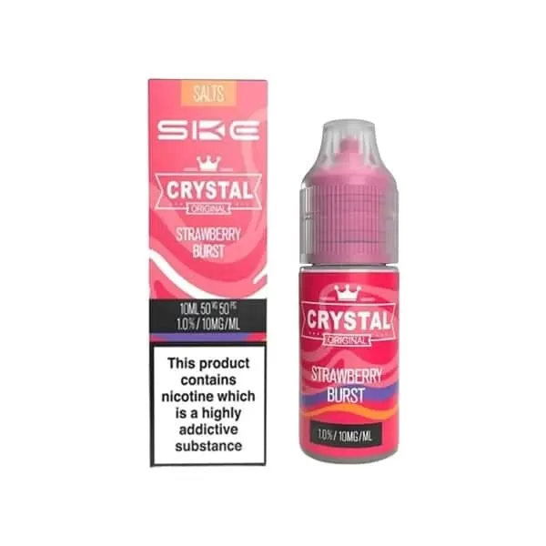 Strawberry Burst SKE Crystal Nic Salts e Liquid 10ml – TPD