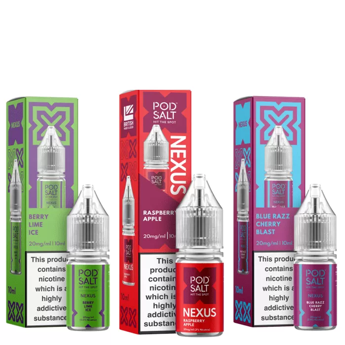 20x Pod Salt Nic Salts Vape Juice Bulk Buy Deals – 10ml – TPD