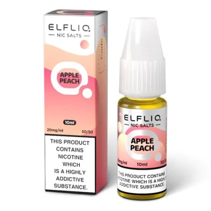 Apple Peach ELFLIQ Nic Salts e Liquid 10ml – TPD