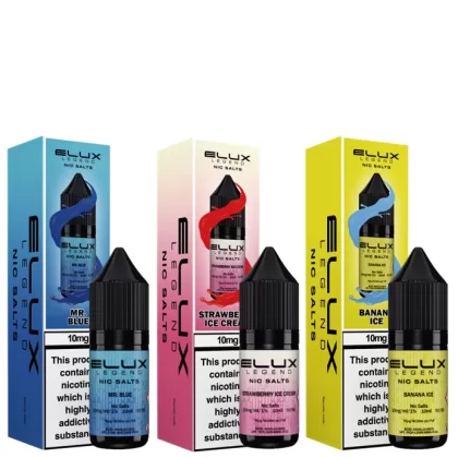 10 Elux Nic Salts & Elux Firerose e Liquid – Multibuy Deals – 10ml -TPD