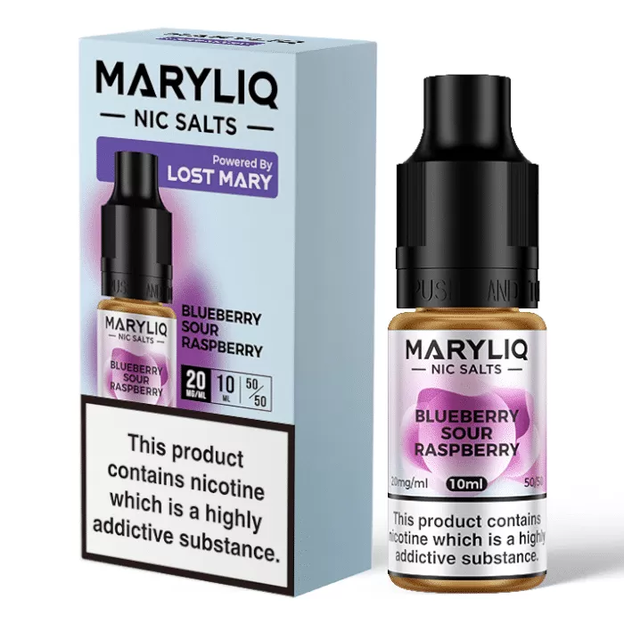Blueberry Sour Raspberry Mary Liq Nic Salts e Liquid 10ml – TPD