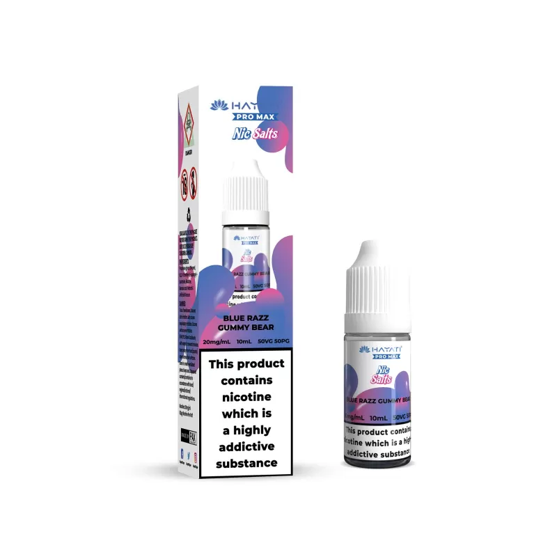 Blue Razz Gummy Bear Hayati Pro Max Nic Salts e Liquid 10ml – TPD