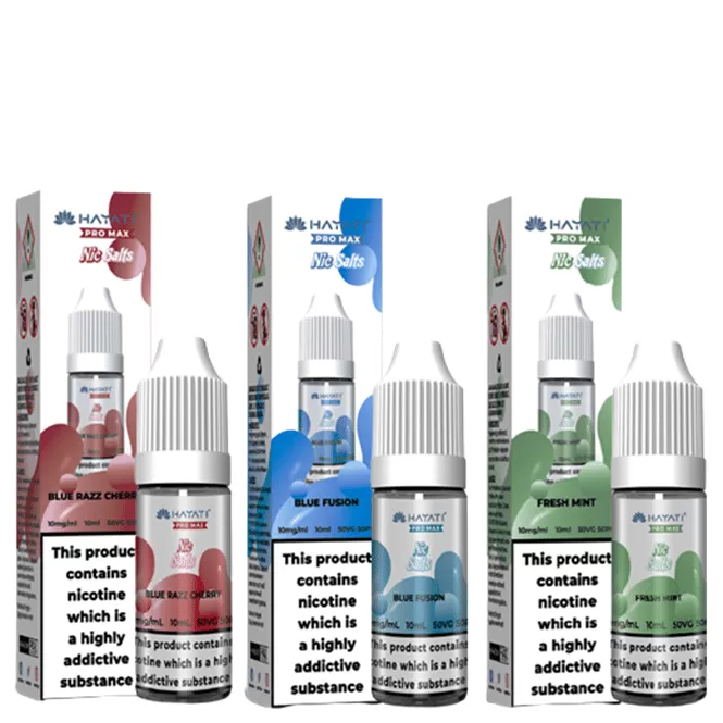 -5 Hayati Pro Max Nic Salts e Liquid 10ml – All Flavours – TPD