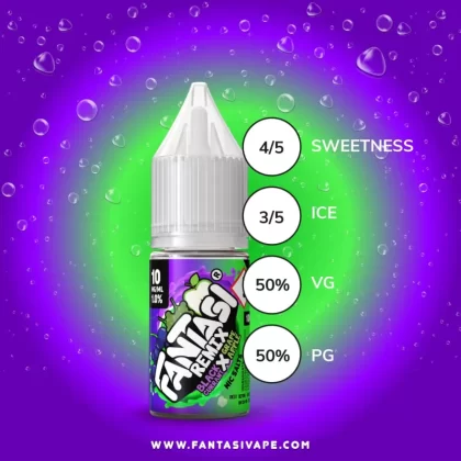 Blackcurrant X Grape Apple (Remix) Fantasi Nic Salt E-Liquid 50/50VG – 10ml – TPD