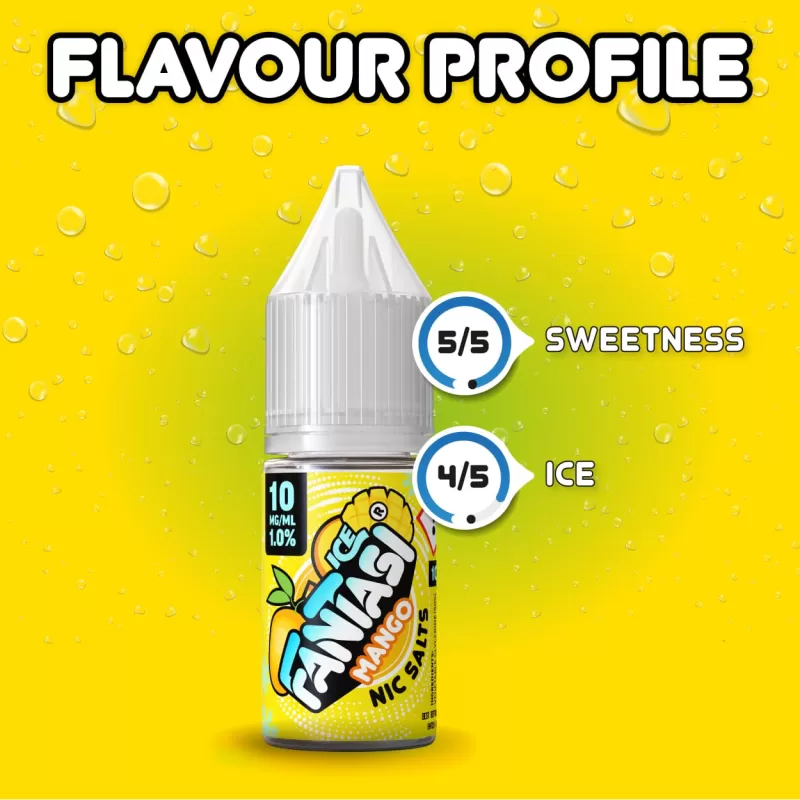 Mango Ice (Ice) Fantasi Nic Salt E-Liquid 50/50VG – 10ml – TPD