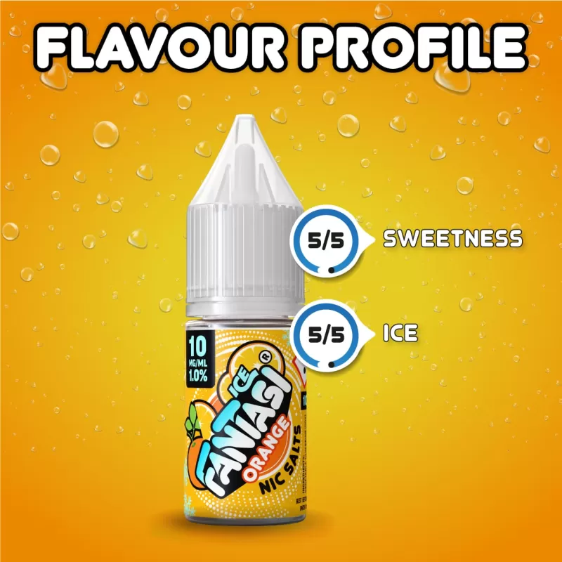 Orange Ice (Ice) Fantasi Nic Salt E-Liquid 50/50VG – 10ml – TPD