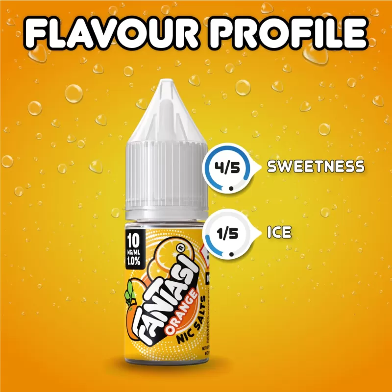 Orange (Sweet) Fantasi Nic Salt E-Liquid 50/50VG – 10ml – TPD