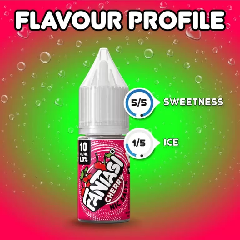 Cherry (Sweet) Fantasi Nic Salt E-Liquid 50/50VG – 10ml – TPD