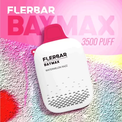 1x Flerbar Baymax 3500 Puffs Disposable Vape Kit – 650mAh Rechargeable – Nicotine FREE – All Flavours