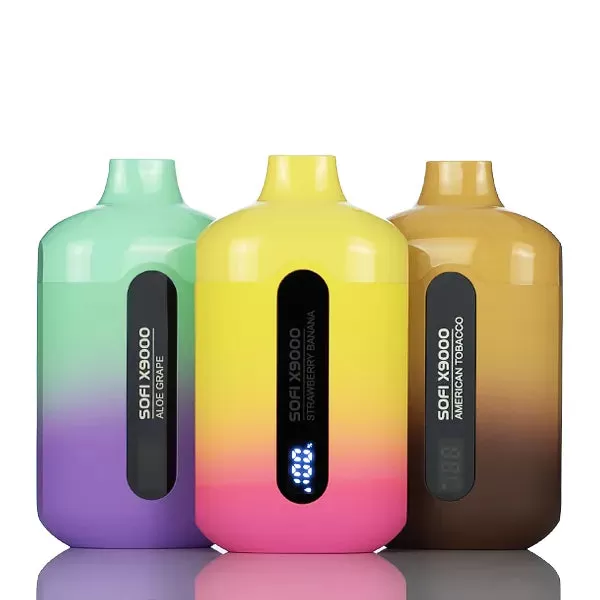 SOFI X9000 9000 Puffs Dual Mesh No Nicotine Disposable Vape 18ml