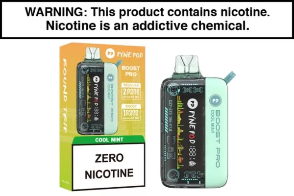 PYNE POD BOOST PRO 20K ZERO NIC DISPOSABLE VAPE – 20,000 PUFFS - Image 2