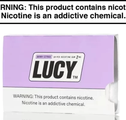 LUCY NICOTINE GUM – 10CT