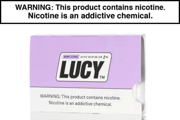 LUCY NICOTINE GUM – 10CT