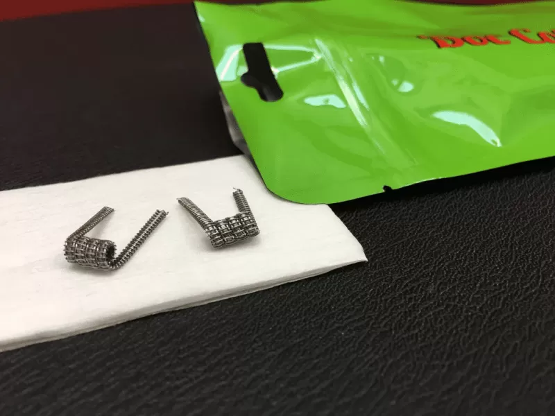 Doc Cotton Staple Staggered Claptons – 2X 0.20 Ohm Coils - Diamond Mist