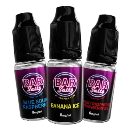 -5 Bar Salts By Vampire Vape Nic Salts 10ml – All Flavours – TPD
