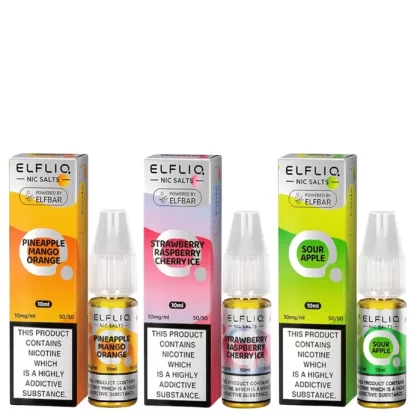 10 ELFLIQ Nic Salts e Liquid – Multibuy Deals – 10ml – TPD