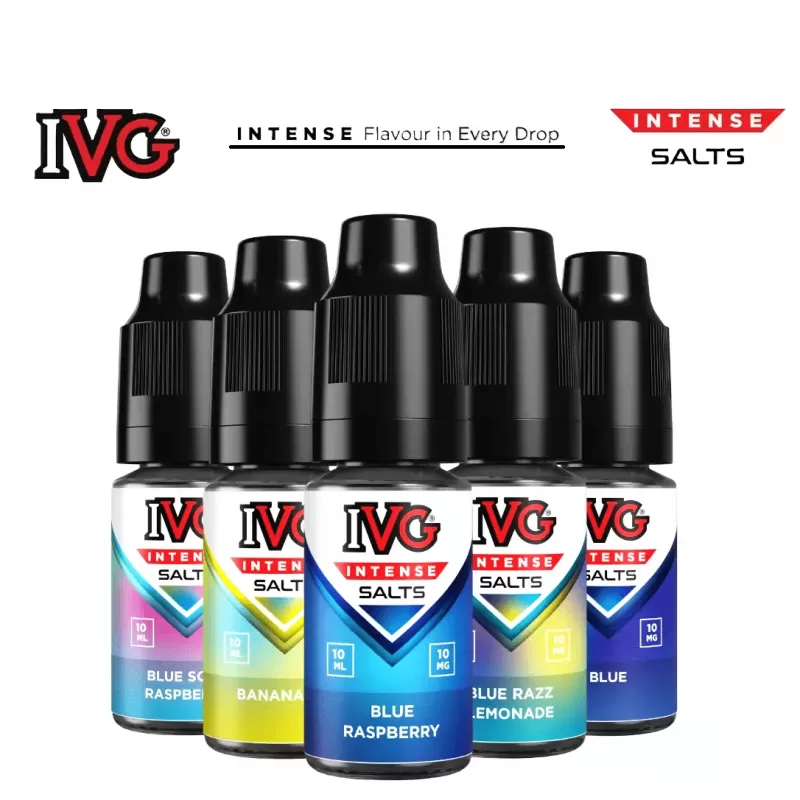 -5 IVG Intense Nic Salts e Liquid 10ml – All Flavours – TPD