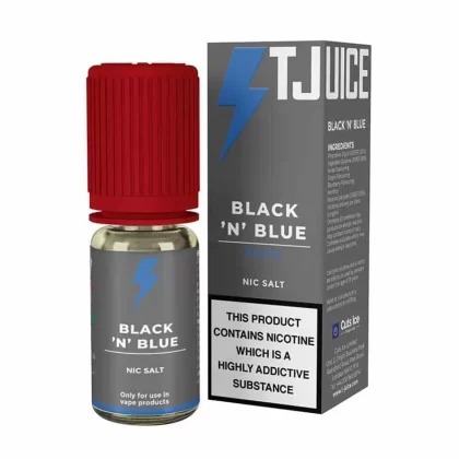 Black N Blue Nic Salt E Liquid By T-JUICE – 10ml – TPD