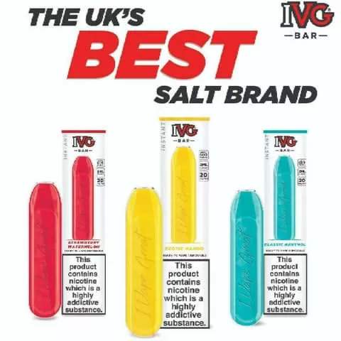 10x IVG Bar 20mg Disposable Vape Kit 600puffs Multibuy – 10 for £10.99 – IVG BAR