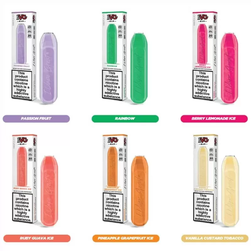 10x IVG Bar 20mg Disposable Vape Kit 600puffs Multibuy – 10 for £10.99 – IVG BAR - Image 2