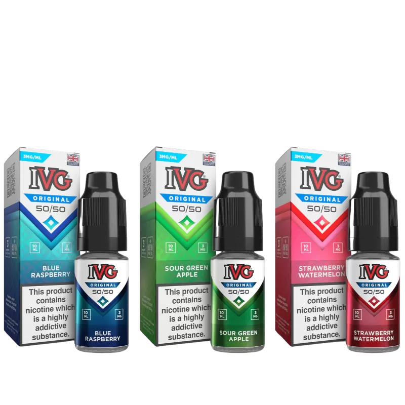 -5 IVG E Liquids 10ml – All Flavours – TPD
