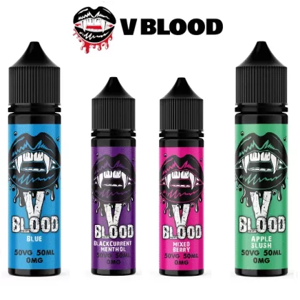 4x V Blood 50ml E liquids – 50/50VG – All Flavours