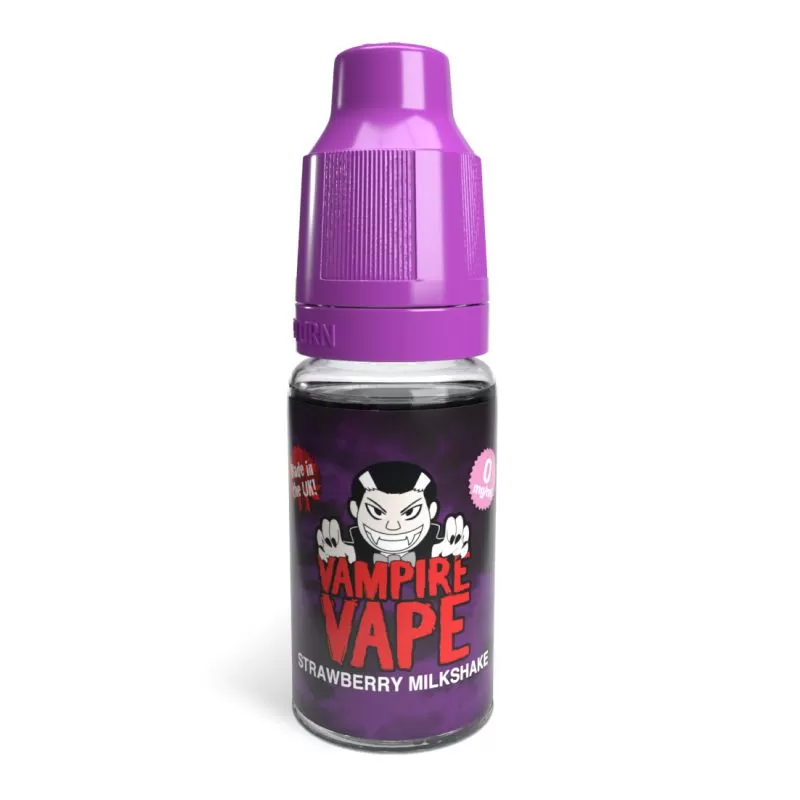 Strawberry Milkshake – Vampire Vape Premium E-Liquid – 10ml – TPD