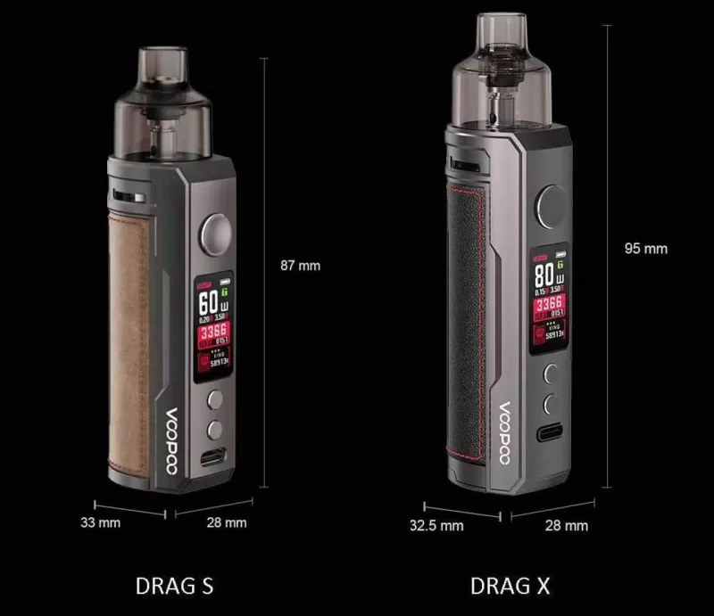 VooPoo Drag S Pod Mod Kit – 60W 2500mAh - Image 3