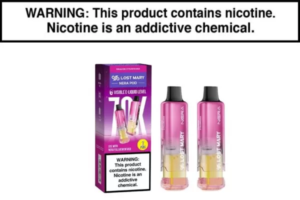 LOST MARY NERA FULLVIEW 70K DISPOSABLE PODS – 70,000 PUFFS - Image 2