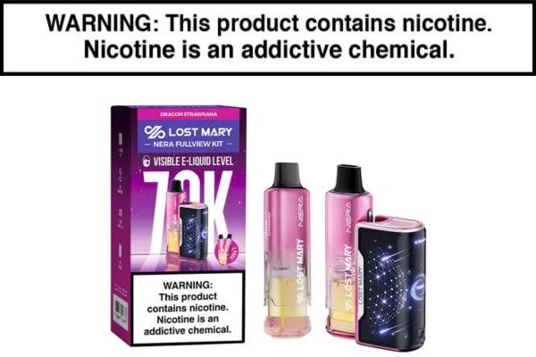 LOST MARY NERA FULLVIEW 70K DISPOSABLE FULL KIT – 70,000 PUFFS - Image 2