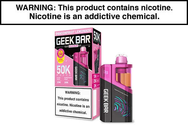 GEEK BAR CLIO PLATINUM DISPOSABLE VAPE KIT – 50,000 PUFFS - Image 2