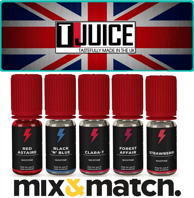T Juice Vape Juice 50/50 – e Liquid – Multibuy Deals – 10ml – TPD